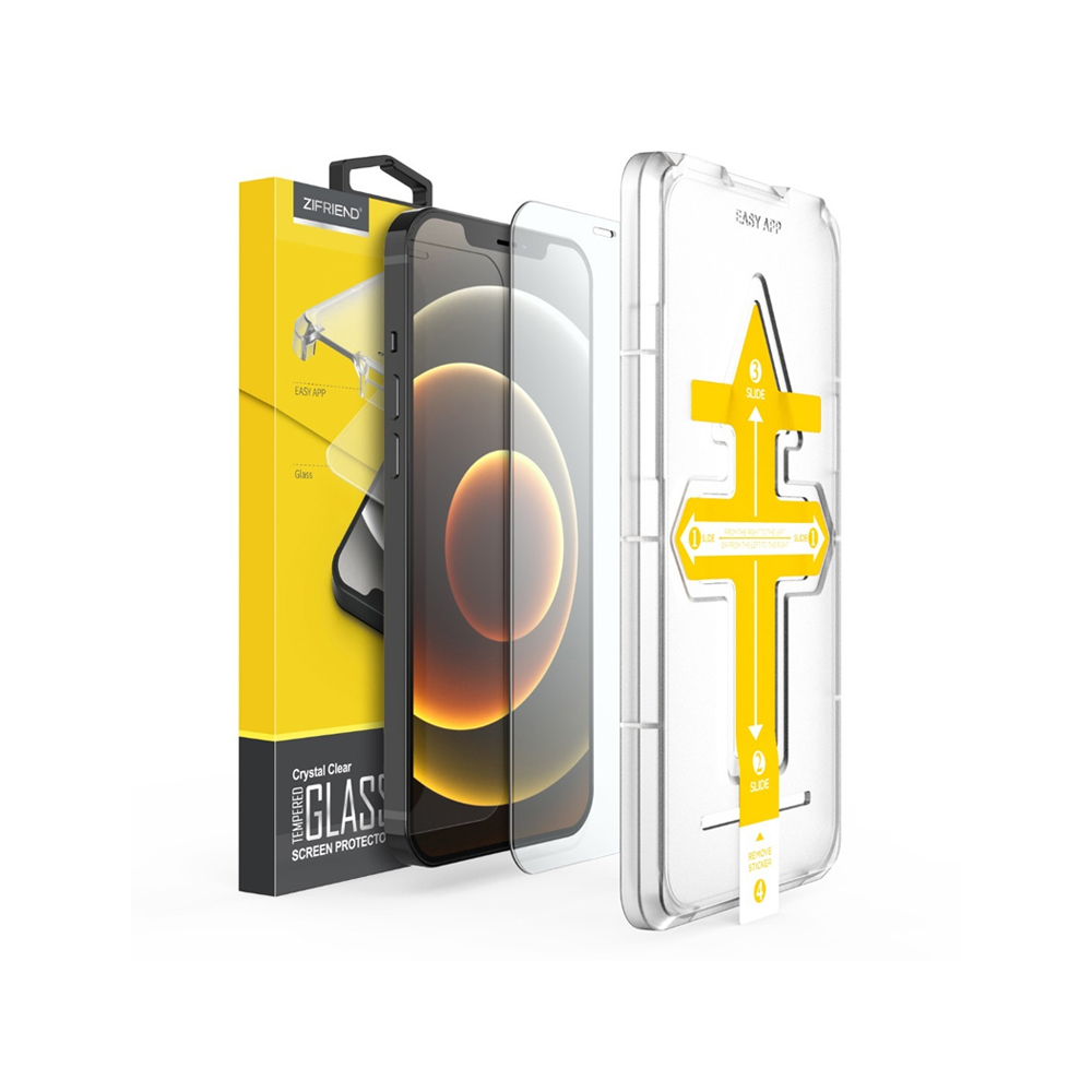 아이폰 12 mini 원터치 부착 액정보호 강화유리필름