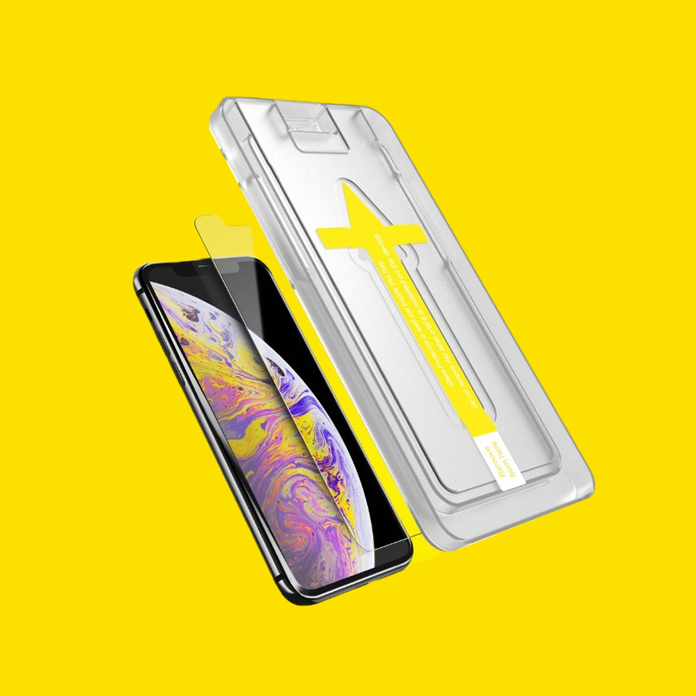 아이폰 XS Max 원터치 부착 액정보호 강화유리필름